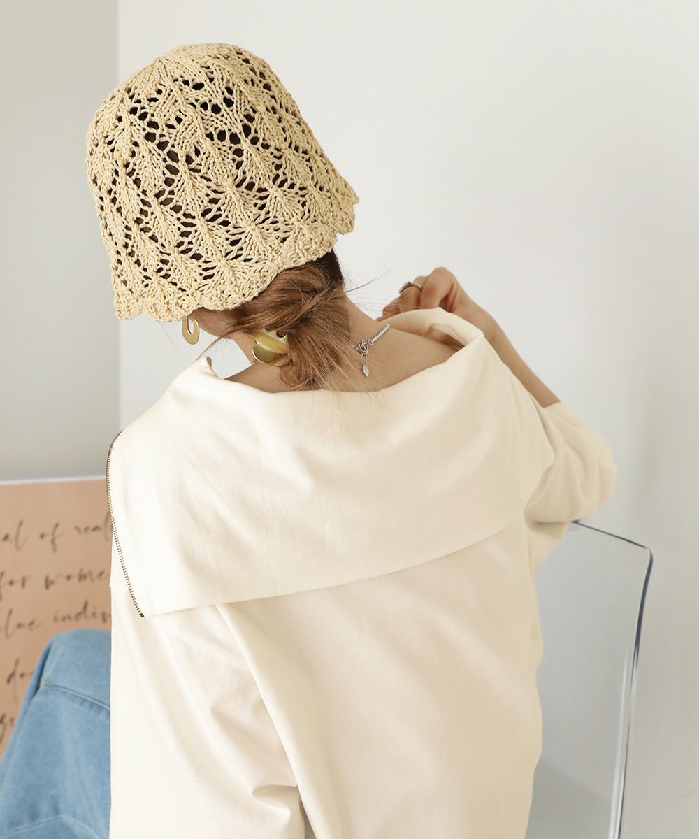 日本 Bab - 春夏定番鉤針鐘形帽-焦糖