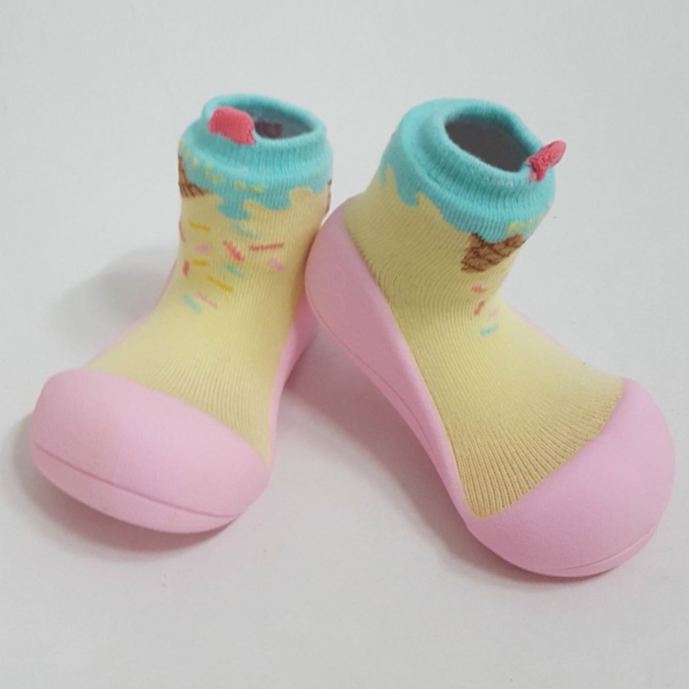 韓國 Attipas - 襪型學步鞋-冰淇淋甜心