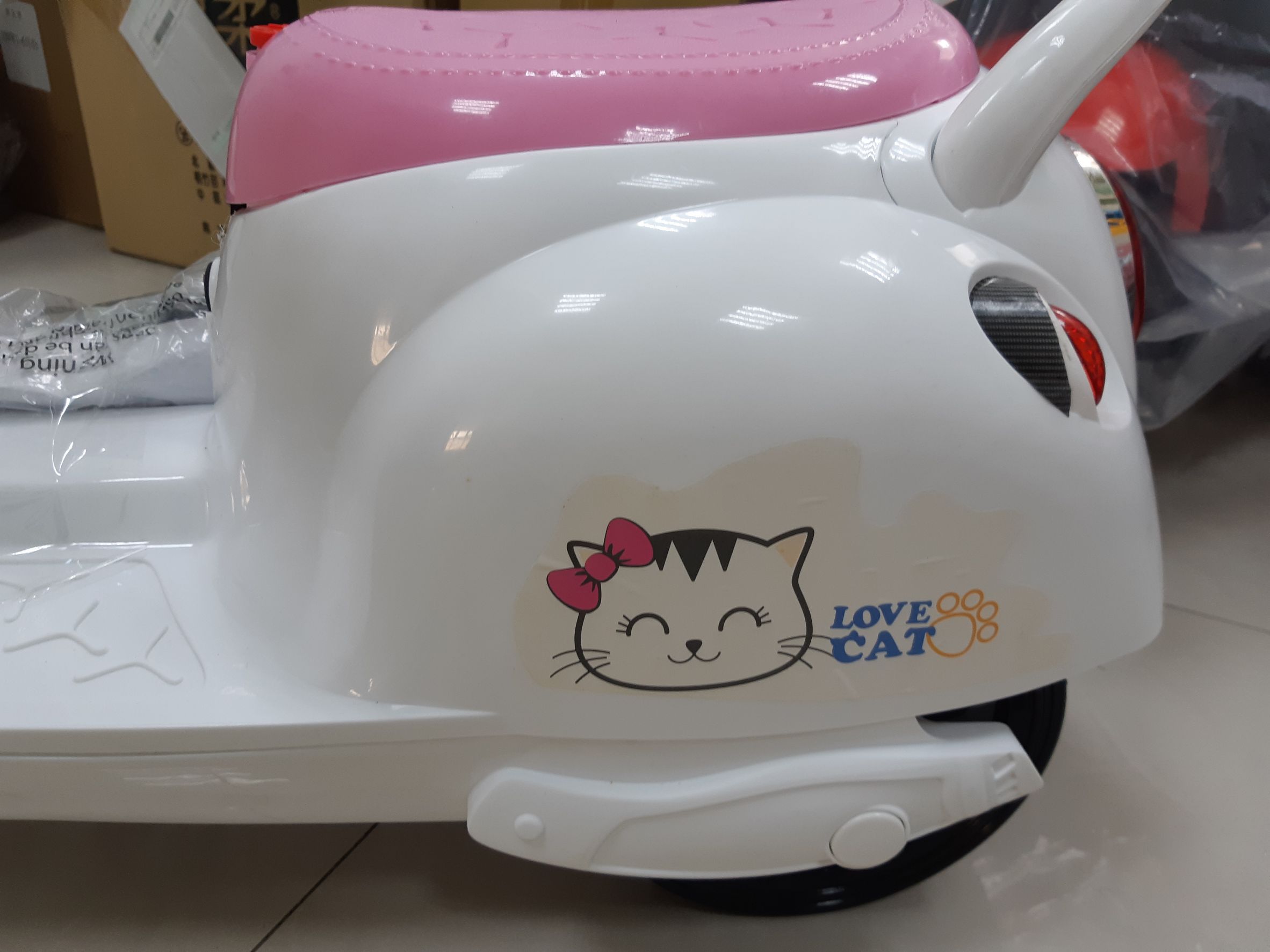 親親 Ching Ching - 福利品-甜心喵喵 電動摩托車-粉紅色