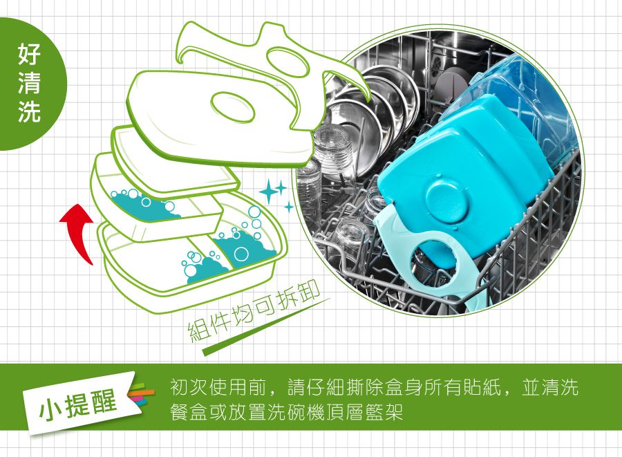 100%防漏 【法國Maped 兒童子母餐盒】耐100度高溫、可放洗碗機