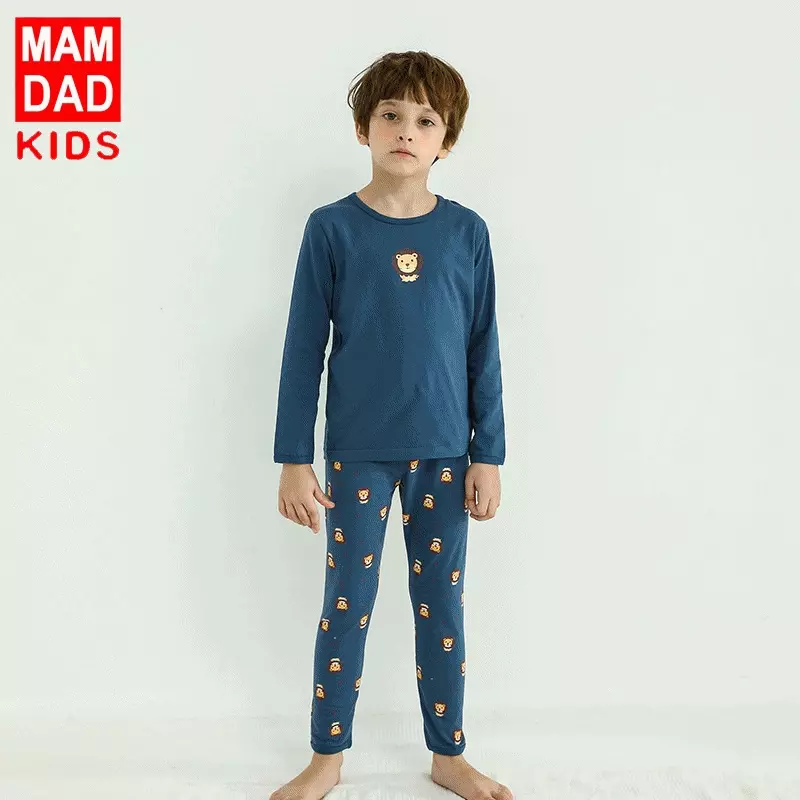 MAMDADKIDS - 純棉長袖睡裙-公主蕾絲領-紫粉色