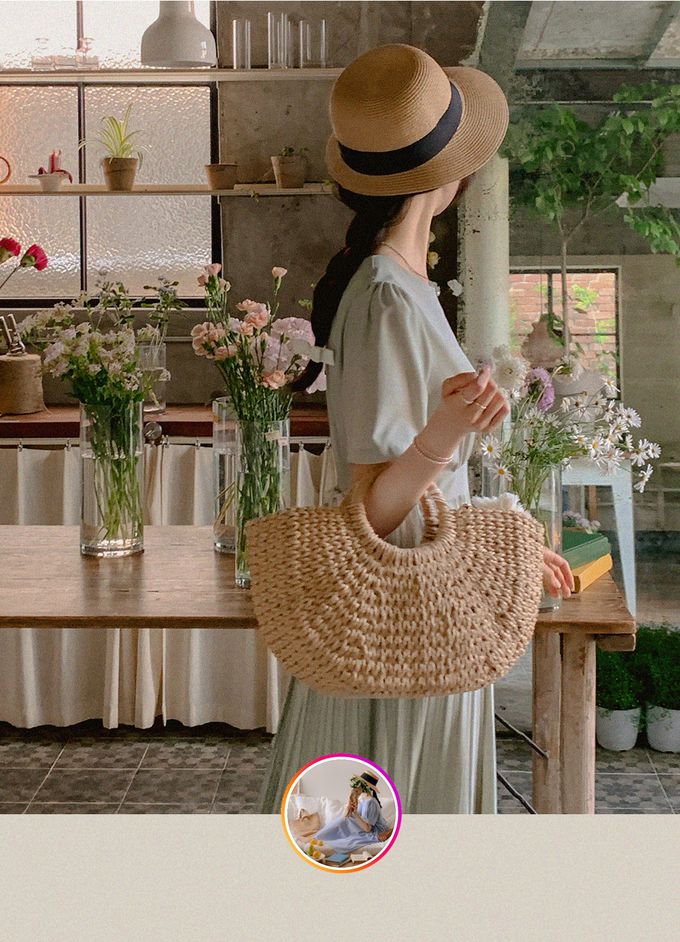 韓國女裝代購 - 優雅純色細褶裙擺綁帶洋裝-黑 (FREE)