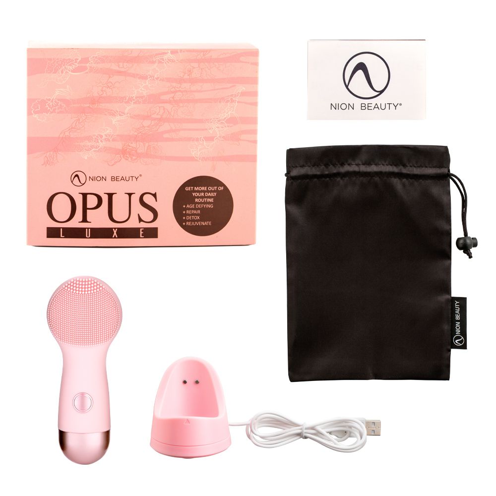 Opus Luxe 雙效負離子按摩潔面儀/洗臉機-粉色