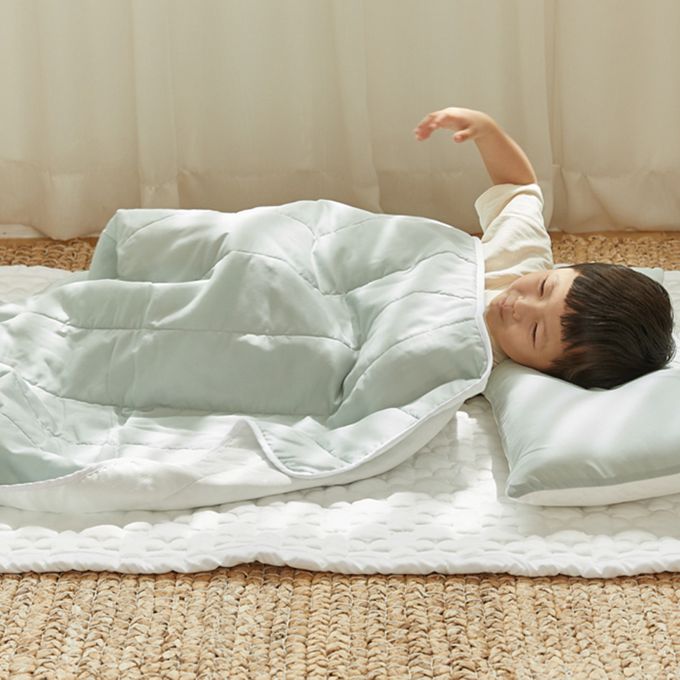 正韓Hello HiZoo - 3D 透氣雙面三層涼感四季被/涼被/透氣被/冷氣被-薄荷綠