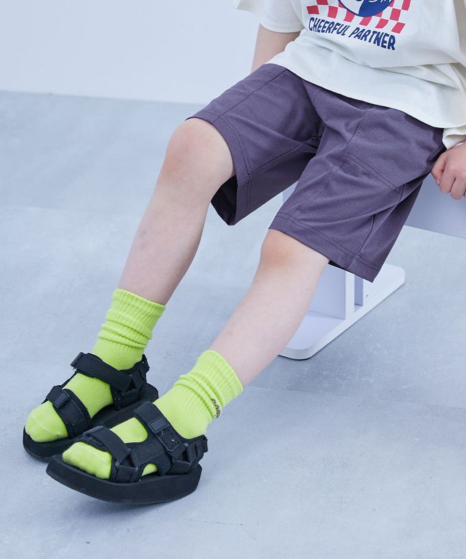 日本 devirock - 防污抗UV 舒適機能短褲-中線耐看款-淺灰