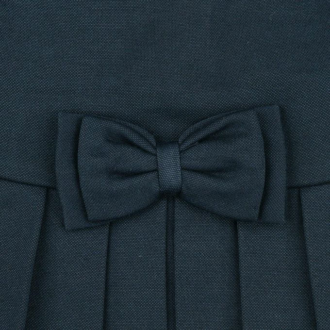 akachan honpo - 百褶洋裝-素面-深藍色