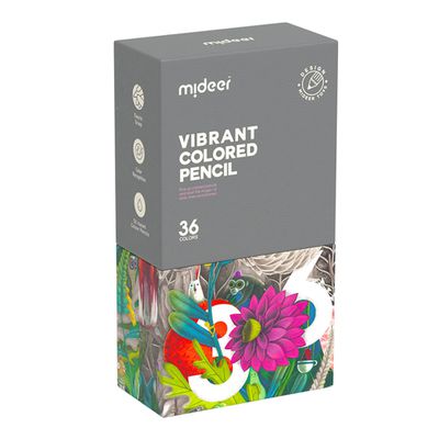 MiDeer - 創意三角色鉛筆(36色) (贈雙孔卷筆刀1個(顏色隨機))