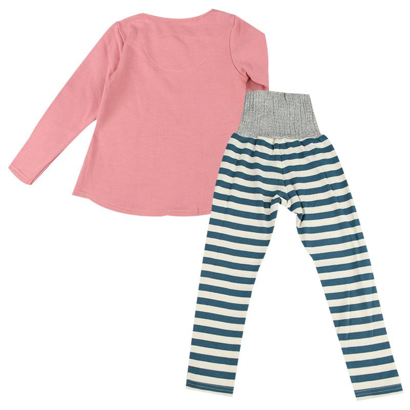 akachan honpo - 女長袖家居服CoCupa-背部為棉紗-粉紅色