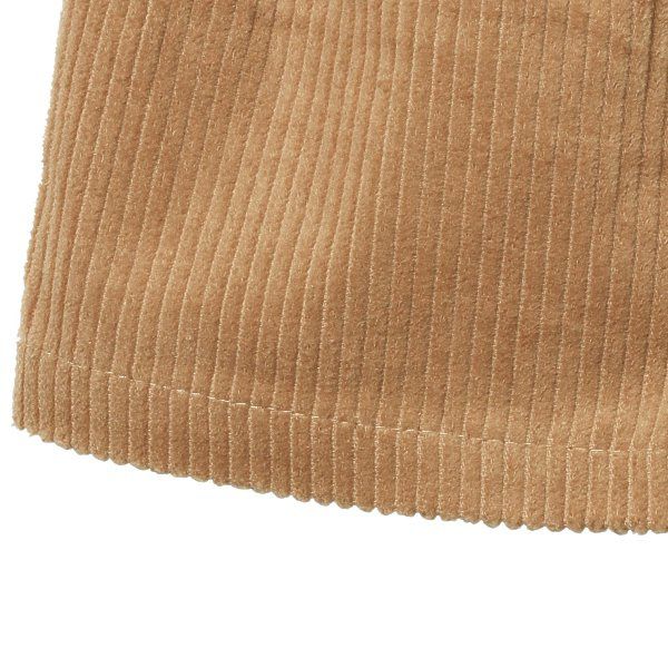 日本西松屋 - 燈芯絨前口袋短褲-咖啡