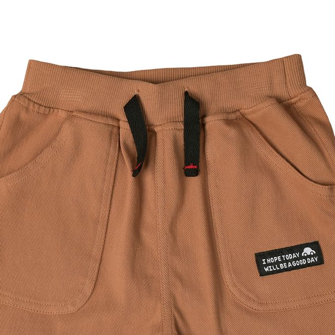 akachan honpo - 10分束口褲-淺卡其色