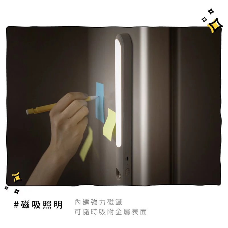 KINYO - 卡卡燈-磁吸檯燈組/ 一秒磁吸、創新照明-PLED2322