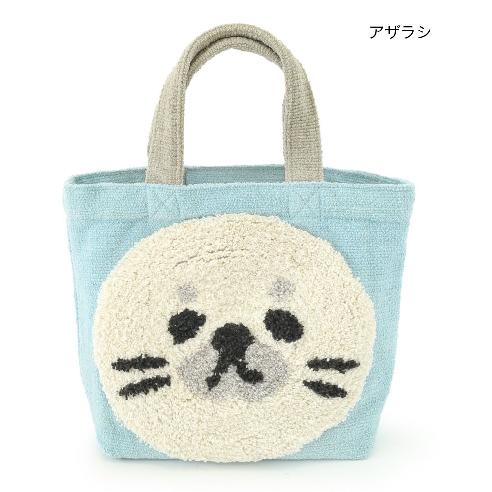 日本 TOMO - 可愛動物刺繡帆布包/提袋-小刺蝟 (29×21×D10cm)