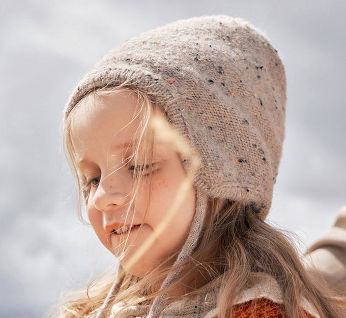 kocotree - 羊毛護耳保暖帽 M (米色)