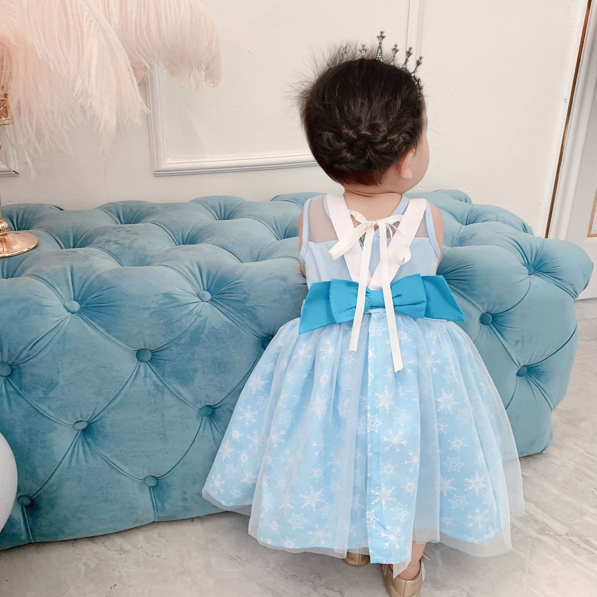 造型公主裙圍裙-夢幻紫