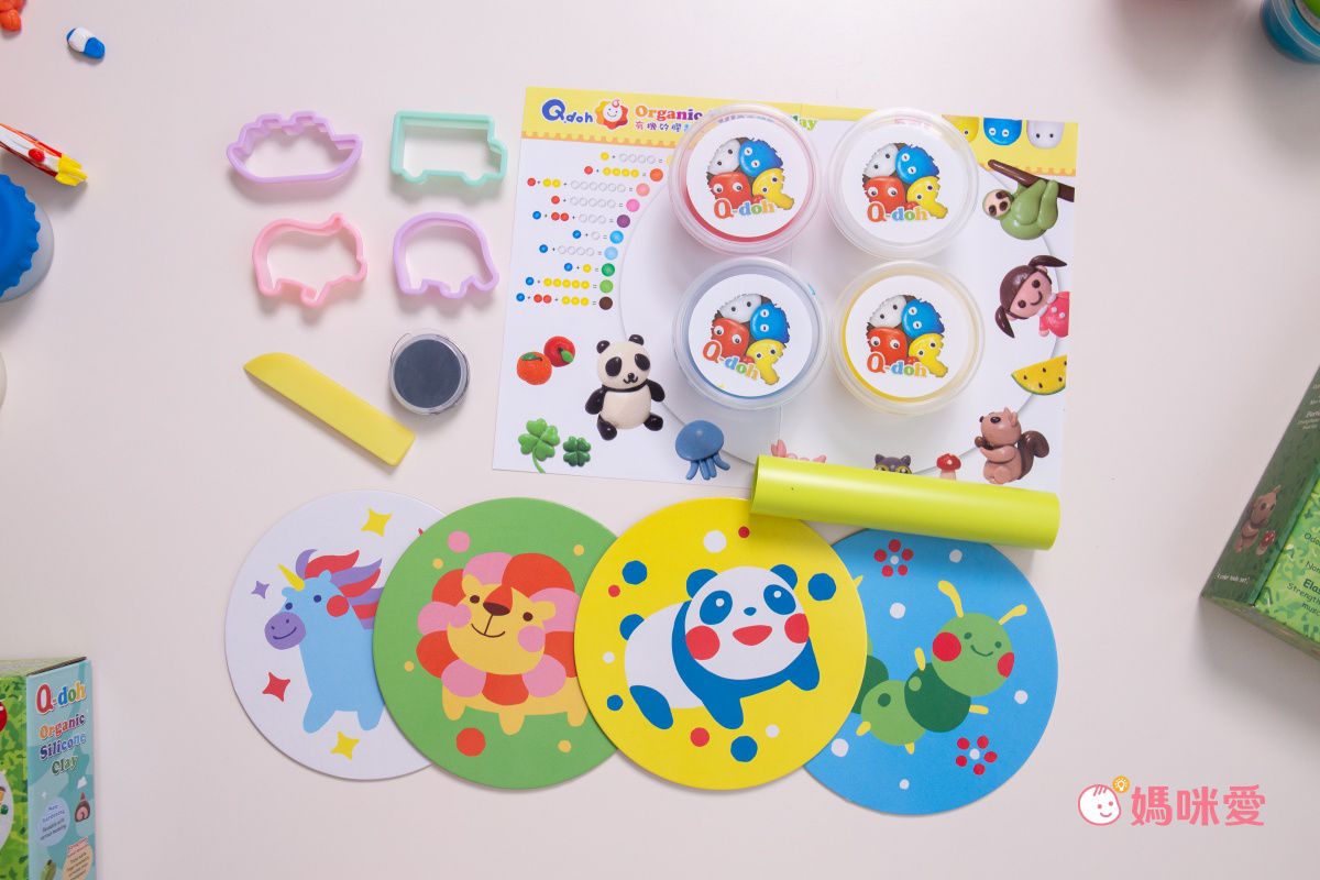 【Q-doh 有機矽膠黏土】不乾硬、無限重複玩！漸進式手指肌力訓練