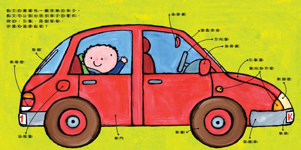 孩子的第一套繪本認知書：車子書+動物書+五感書