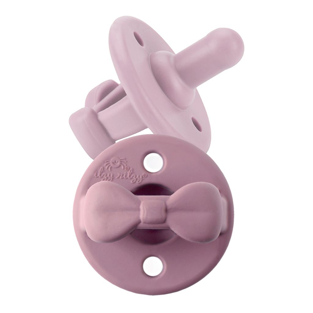 美國Itzy Ritzy - 造型矽膠安撫奶嘴(兩入組)-紫羅蘭