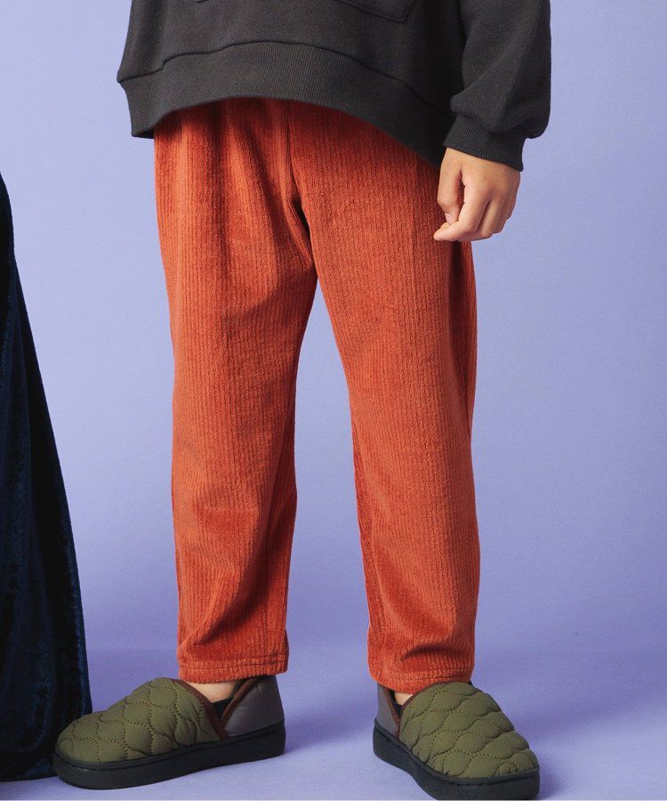 日本 BREEZE - 素色羅紋休閒長褲-象牙白