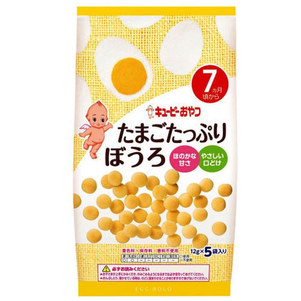 日本kewpie - S-7寶寶燒菓子蛋酥-原味-60g