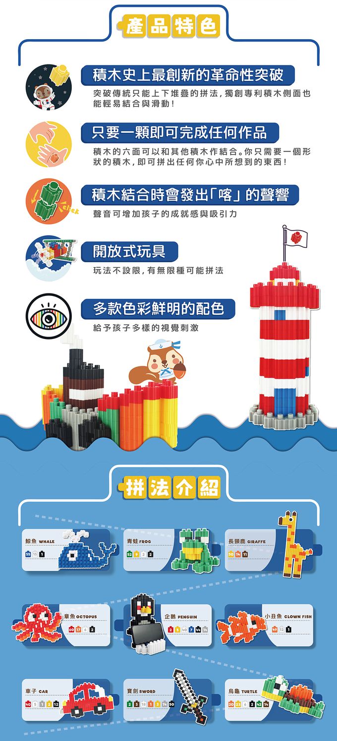 WOOHOO - CLICKO 卡卡積木 - 200pcs+450pcs