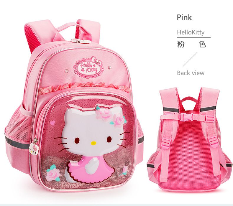 Hello Kitty透明系書包-紫色 (適合90-110cm)