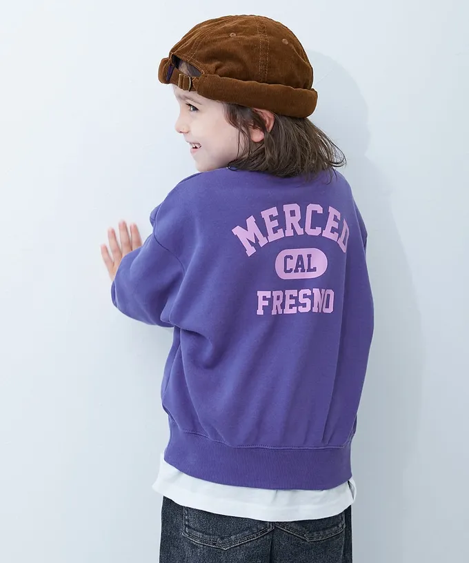 日本 devirock - 熱銷定番 印花縮口長袖上衣-高山-燕麥