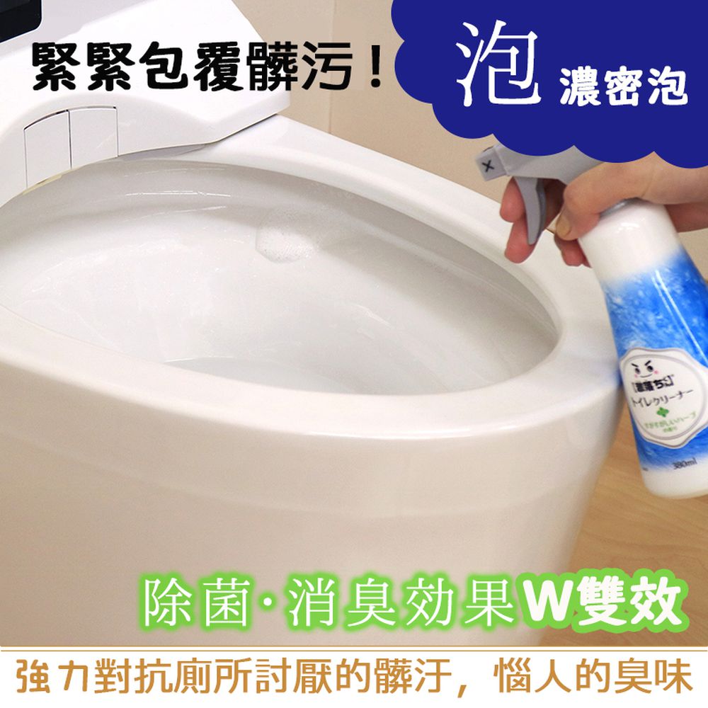馬桶清潔防菌組(380mlx1瓶+防菌濕紙巾48抽x3包)