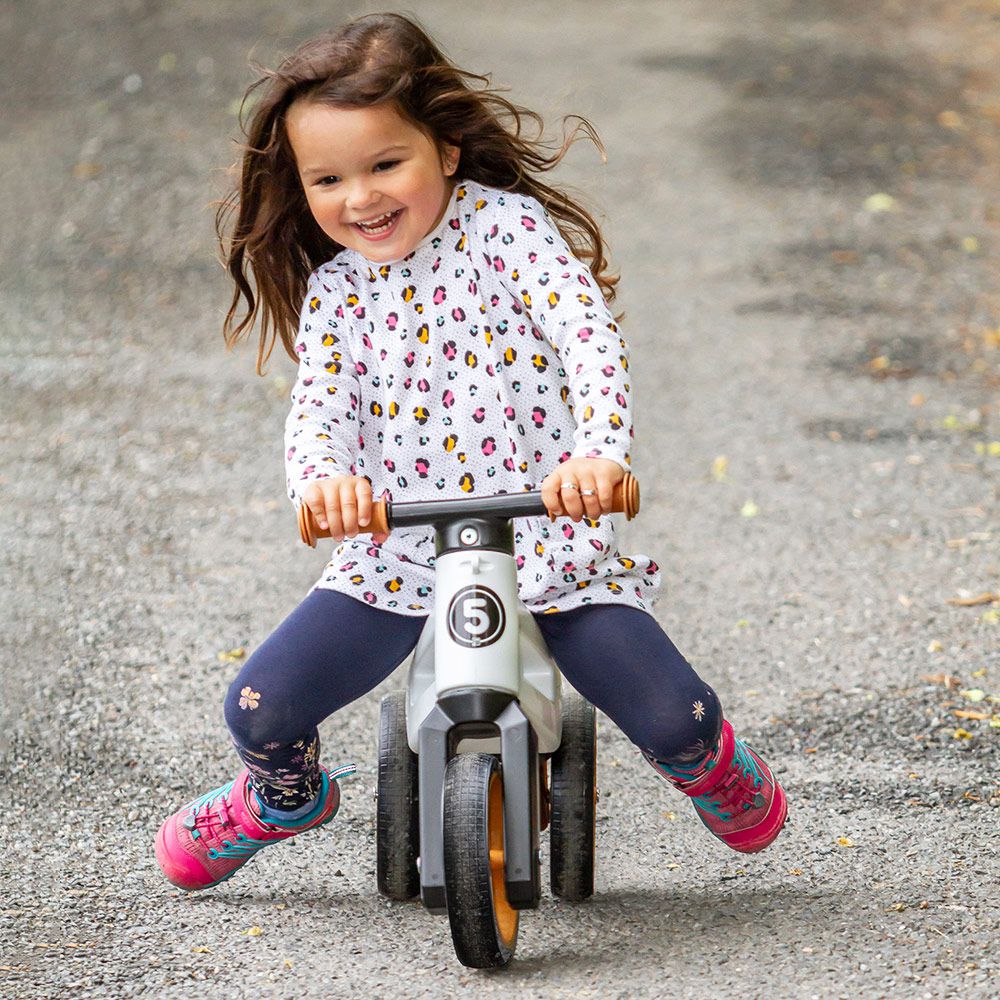 兒童運動滑步車-珍珠白