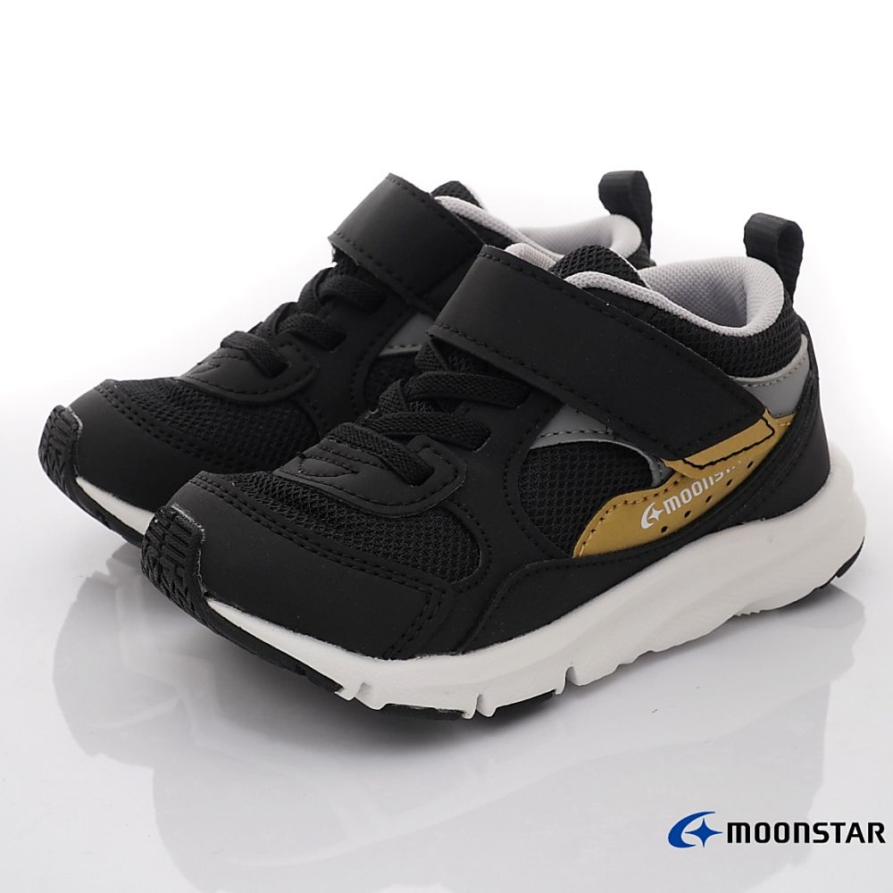 Moonstar日本月星 - 月星機能運動鞋款(中小童段)-運動鞋-黑金