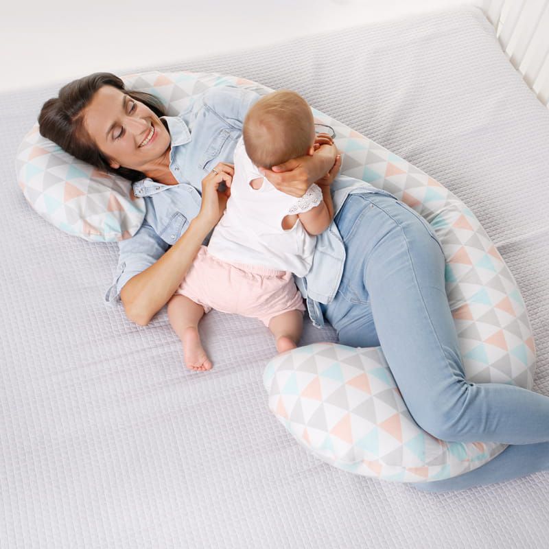 波蘭 Ceba Baby - U型多功能孕婦枕-圓鑽幾何