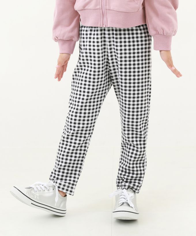 日本 devirock - 熱銷定番 超彈力休閒長褲-小格子-黑白