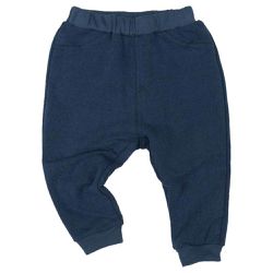 akachan honpo - 10分經典褲-毛圈內裡寬鬆合身款-藍色