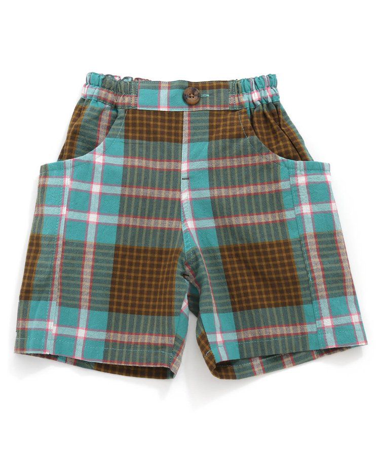 日本 BREEZE - 帥氣印花休閒短褲-米色海灘