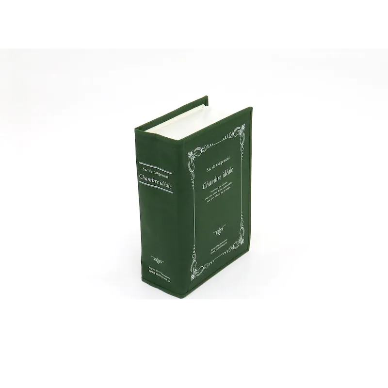 日本千趣會 - 書本造型 衣物收納袋-衣物-綠 (50x35x15cm)