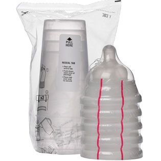 akachan honpo - 拋棄式奶瓶 steri bottle 5入-白色-最大盛裝容量：240ml