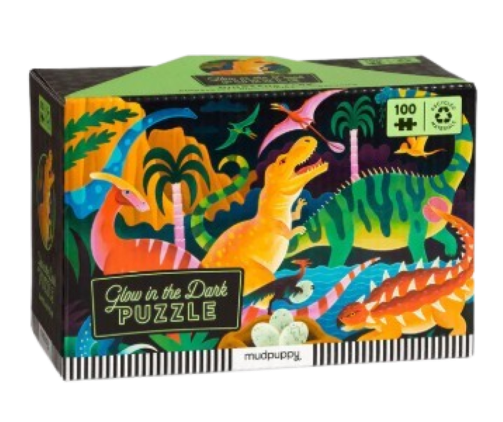 夜光拼圖-恐龍樂園100片 (20x9.2x13.7)