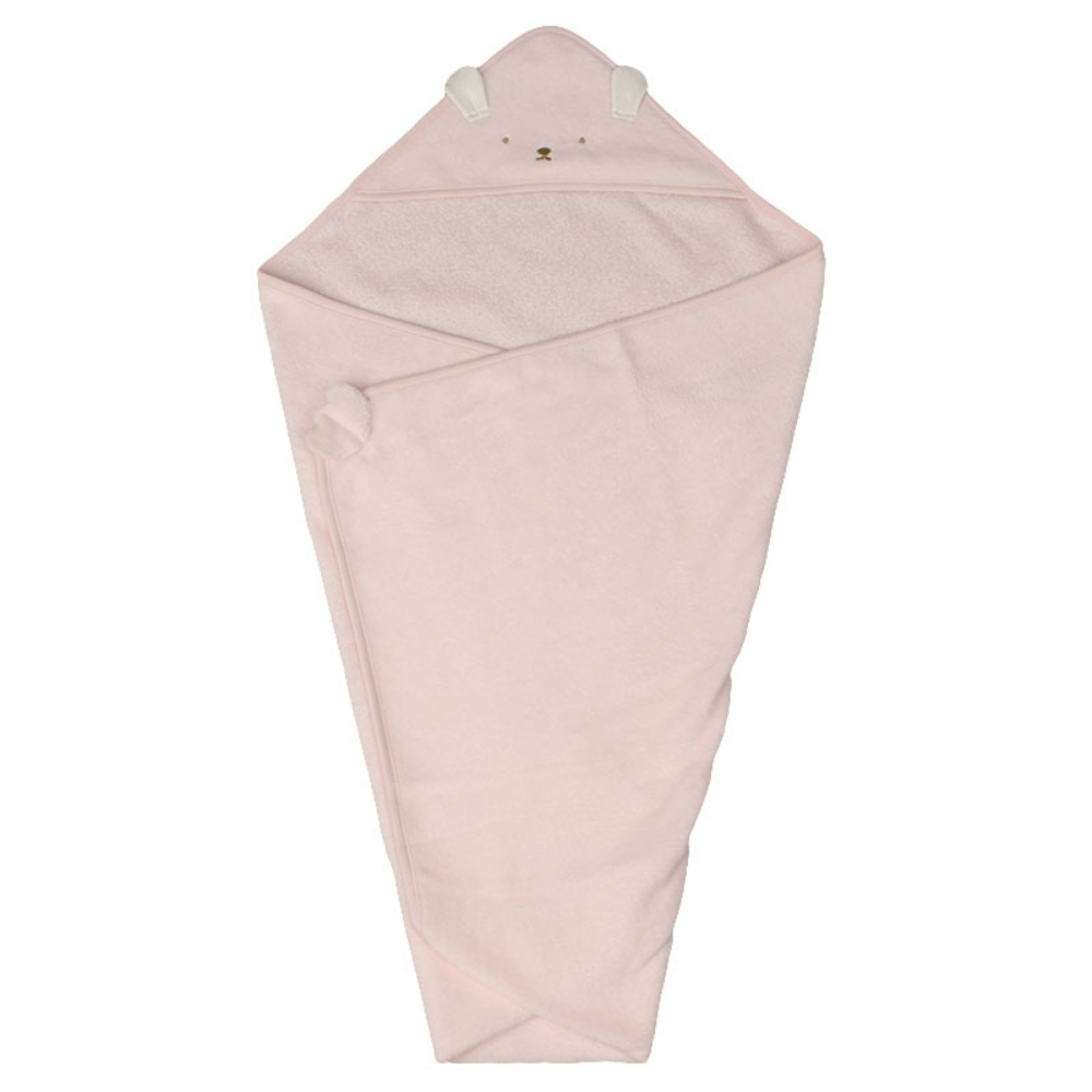 akachan honpo - 蓬鬆包巾-粉紅色 (80×80cm)