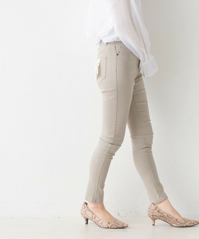 日本 OMNES - [定番]百搭厚磅斜紋布合身長褲-炭灰