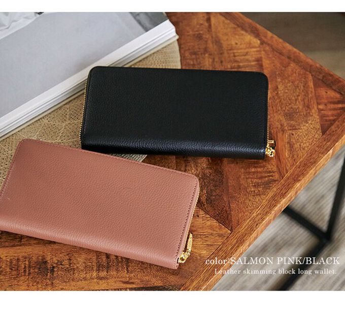 日本 LIZDAYS - [樂天No.1] 收納分層拉鍊真皮長夾-濃綠 (20x10.5x2.5cm)