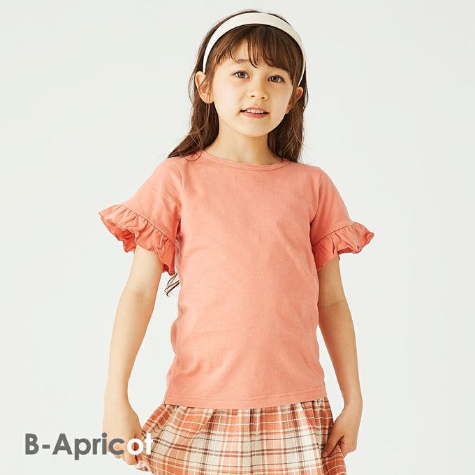 日本 evercloset - 100%棉 定番特色短袖上衣-分層款-土耳其藍