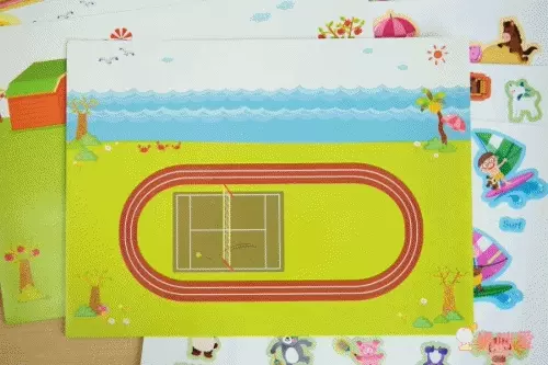 西班牙 JoanMiro - 兒童靜電貼紙-城市公園