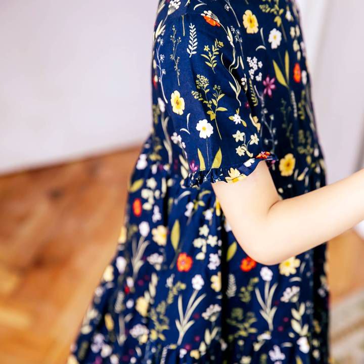 Bunny n Bloom - (童裝)鳶尾洋裝-小孩款-藍