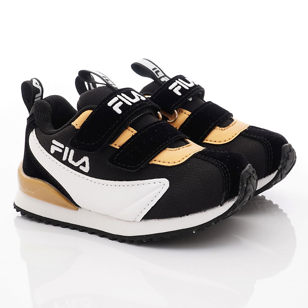 FILA - 經典慢跑鞋(中小童段)-運動鞋-黑