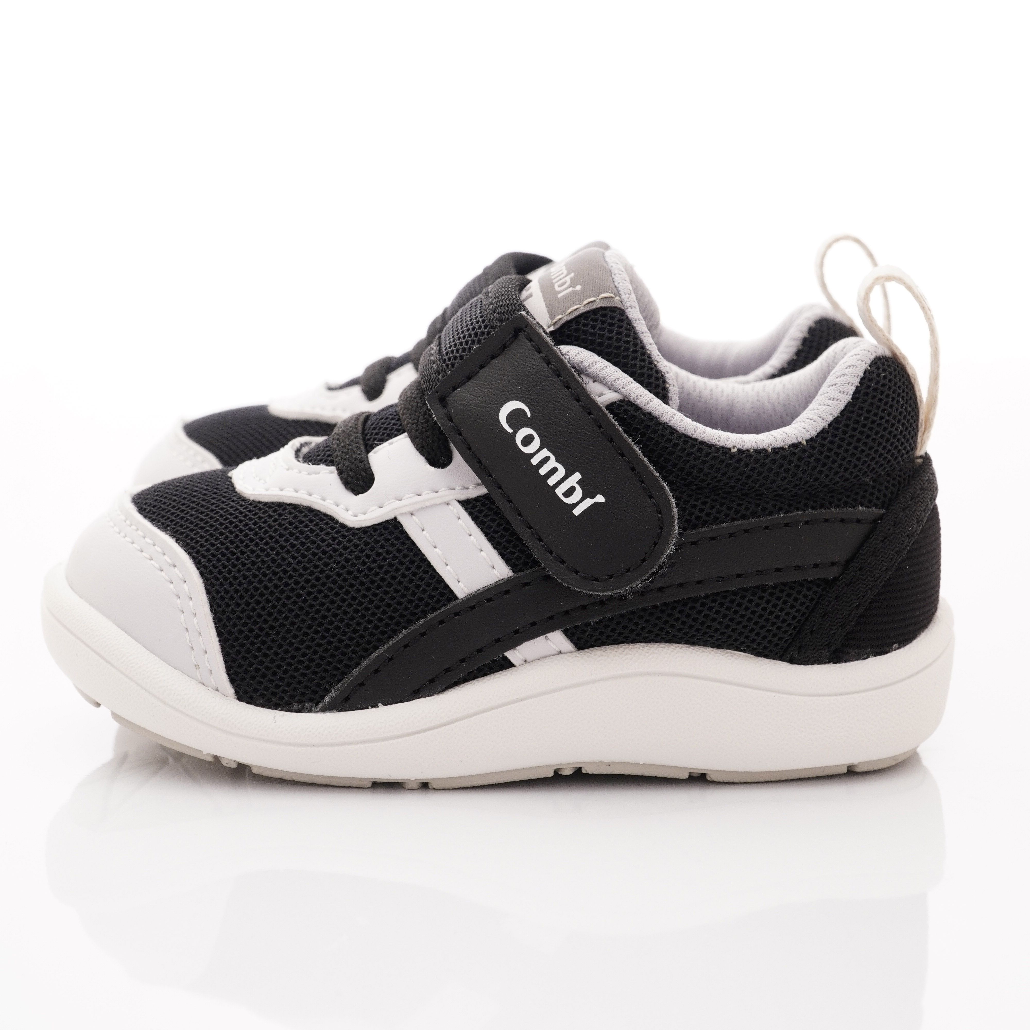 日本 Combi - 學步鞋/機能童鞋-NICEWALK 醫學級成長機能鞋(寶寶段)-黑