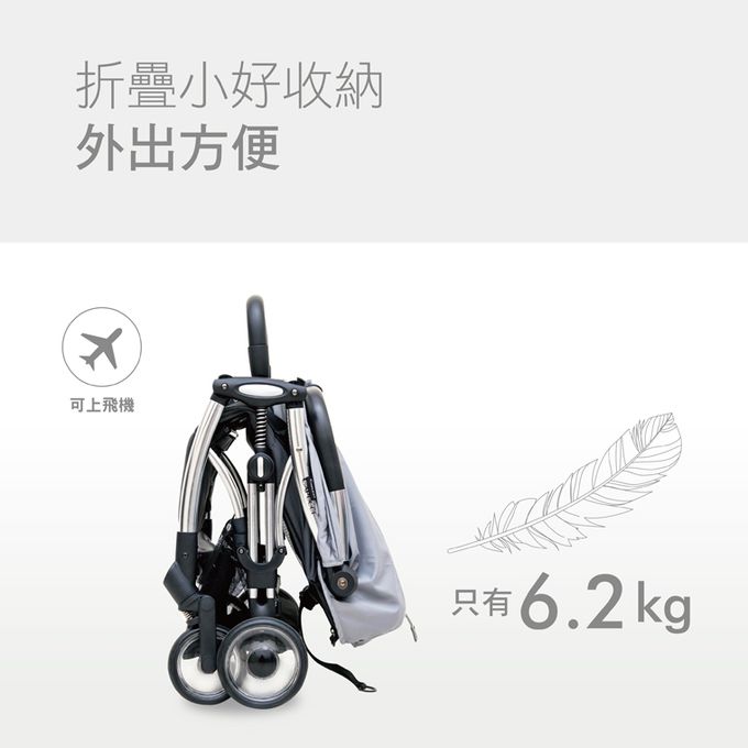 德國適德寶0-12歲ISOFIX兩用型汽座-軍艦灰+美國卡普奇登機手推車-隕石灰-贈汽座遮陽頂蓬+皮椅保護墊+推車蚊帳+雨罩