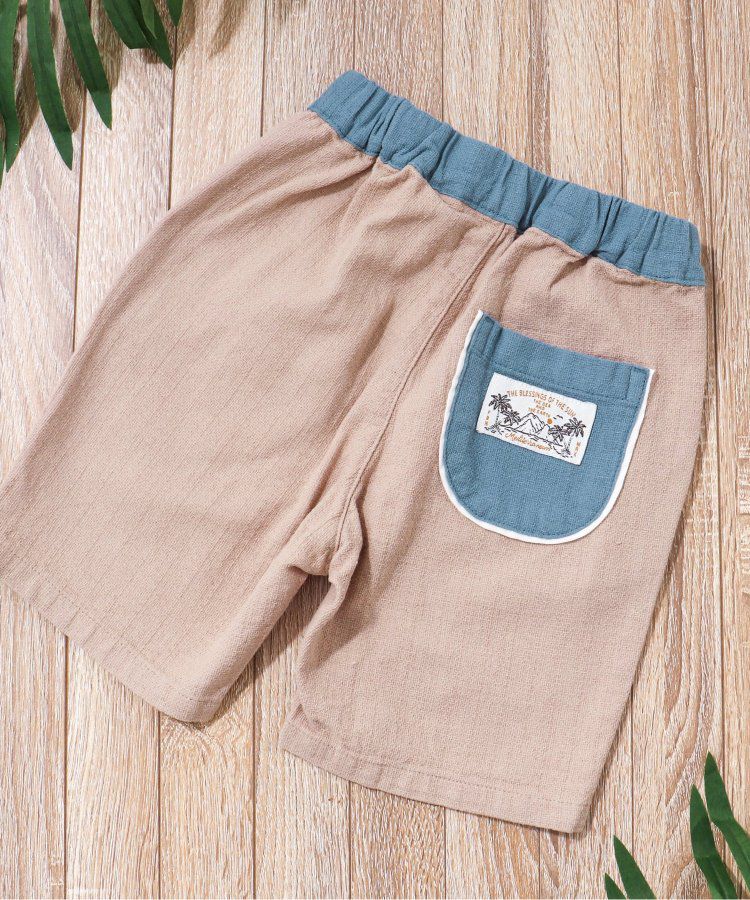 日本 apres les cours - 時髦風格工裝短褲-格子-灰