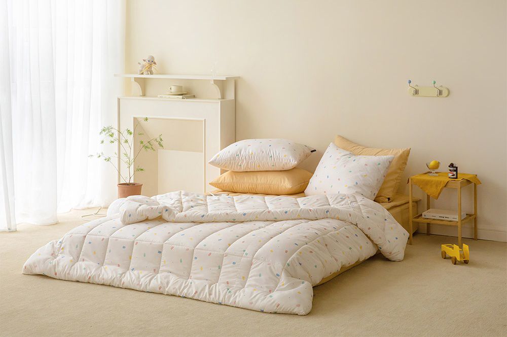 韓國 Maatila - 可水洗超細纖維桃皮感四季被-軟糖熊熊