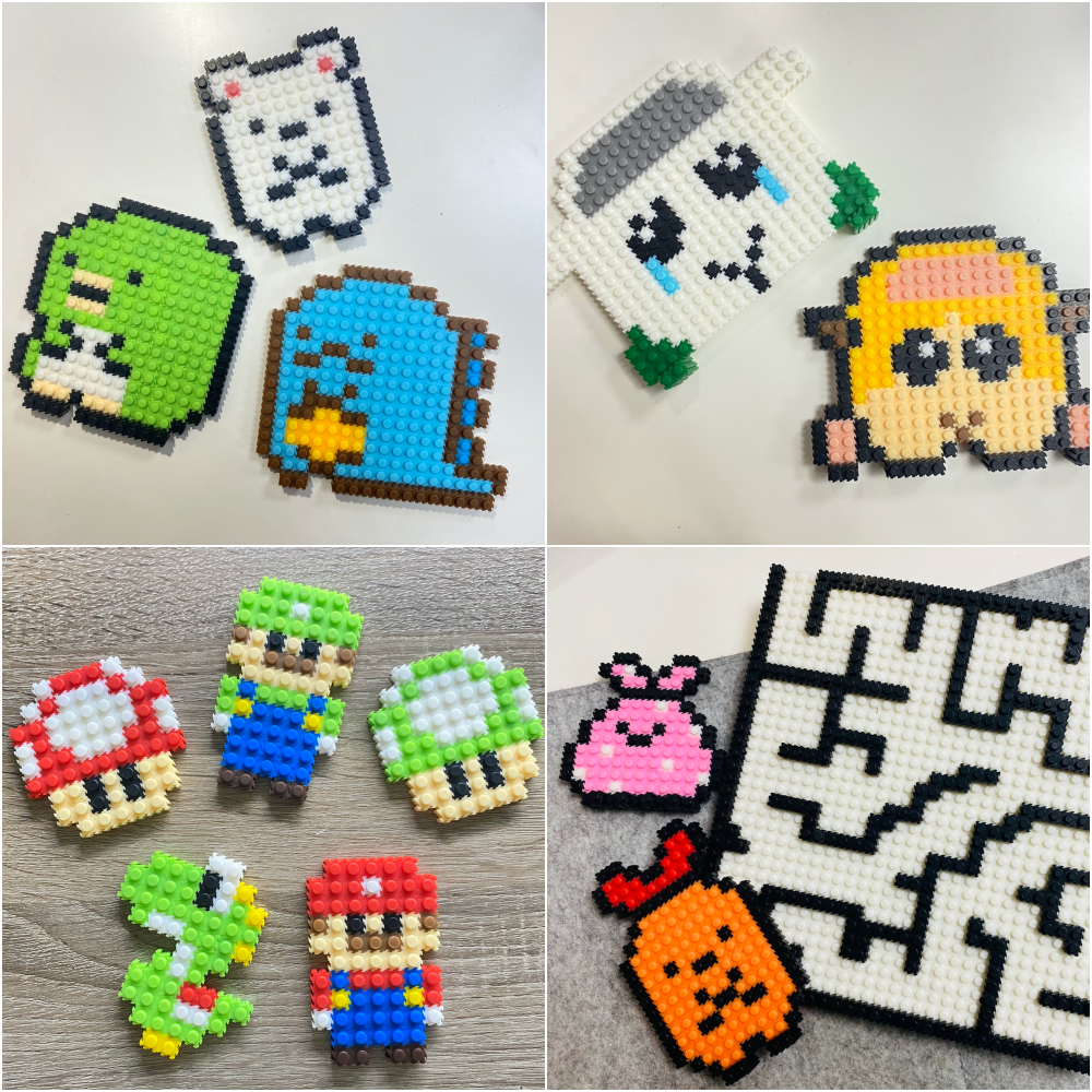 拼出世界名畫【韓國 咕咕拼豆】免燙式拼豆，可拆卸重複玩