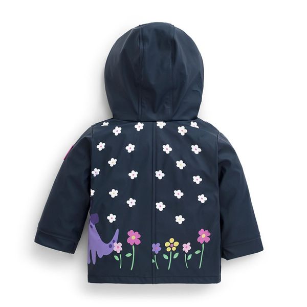 英國 JoJo Maman BeBe - 防風雨水手外套/雨衣-恐龍花園