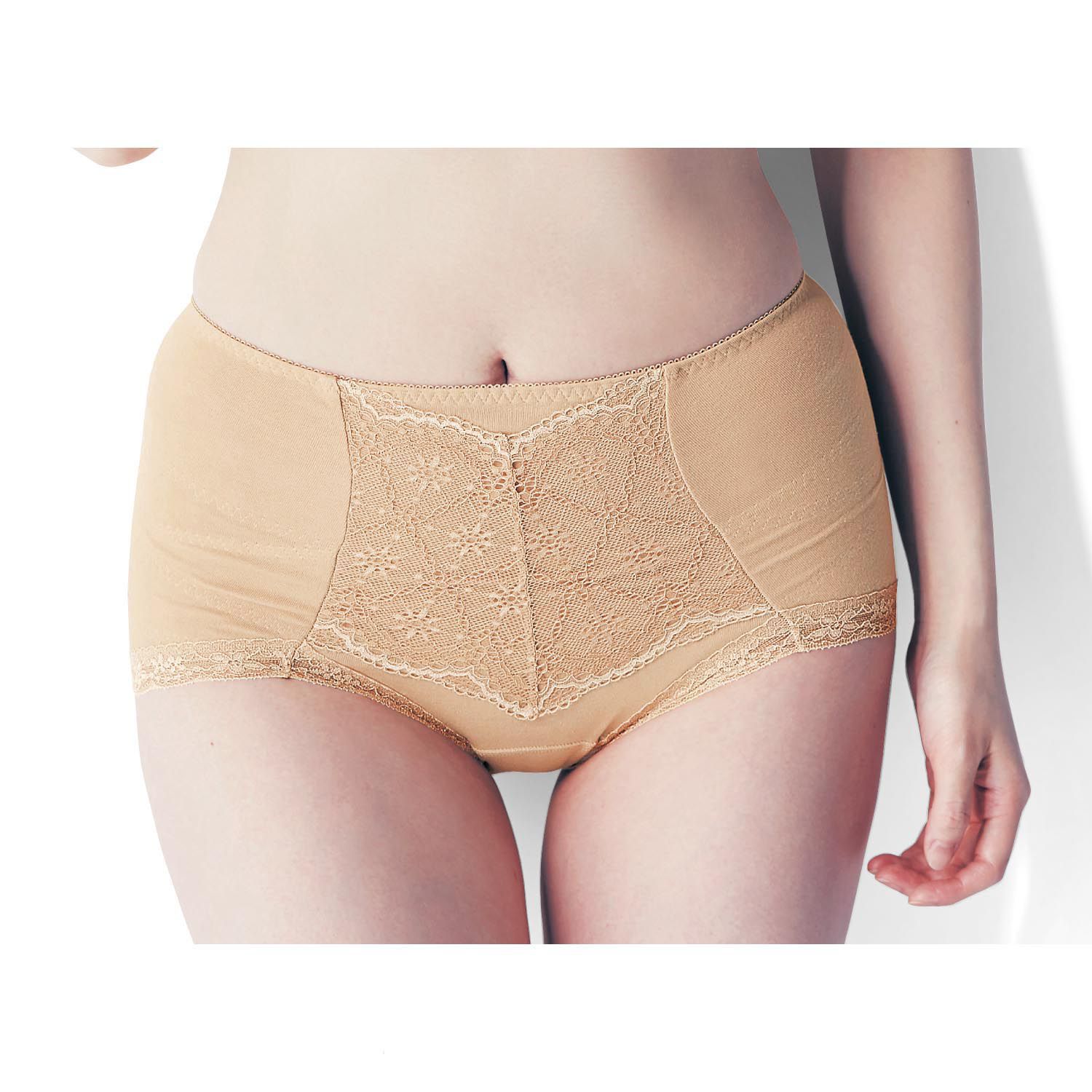 日本千趣會 - 產後骨盤支撐內褲-褐色